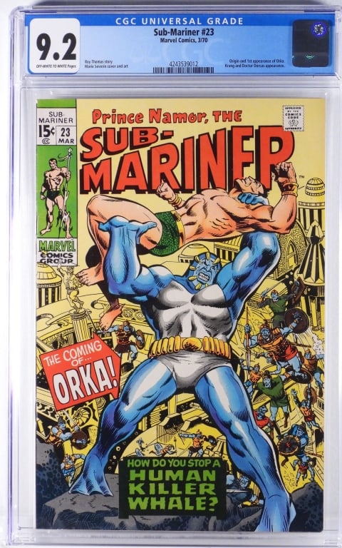 Marvel Comics Sub-Mariner #23 CGC 9.2 (1 of 2)
