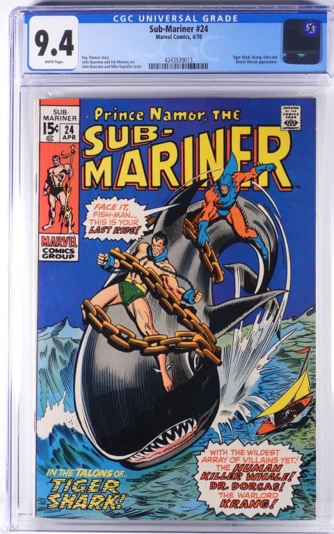 Marvel Comics Sub-Mariner #24 CGC 9.4 (1 of 2)