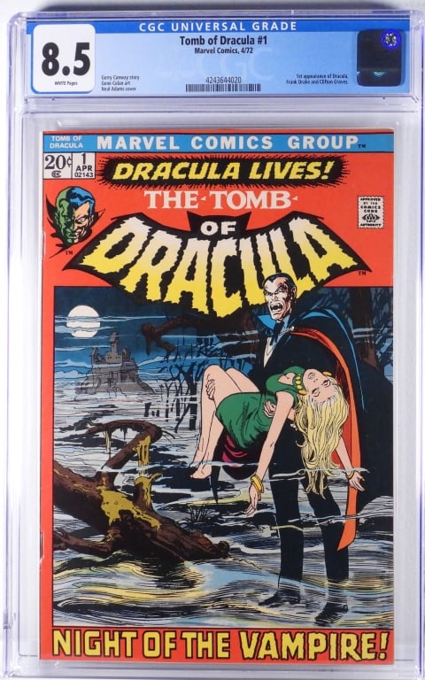 Marvel Comics Tomb of Dracula #1 CGC 8.5 (1 of 2)