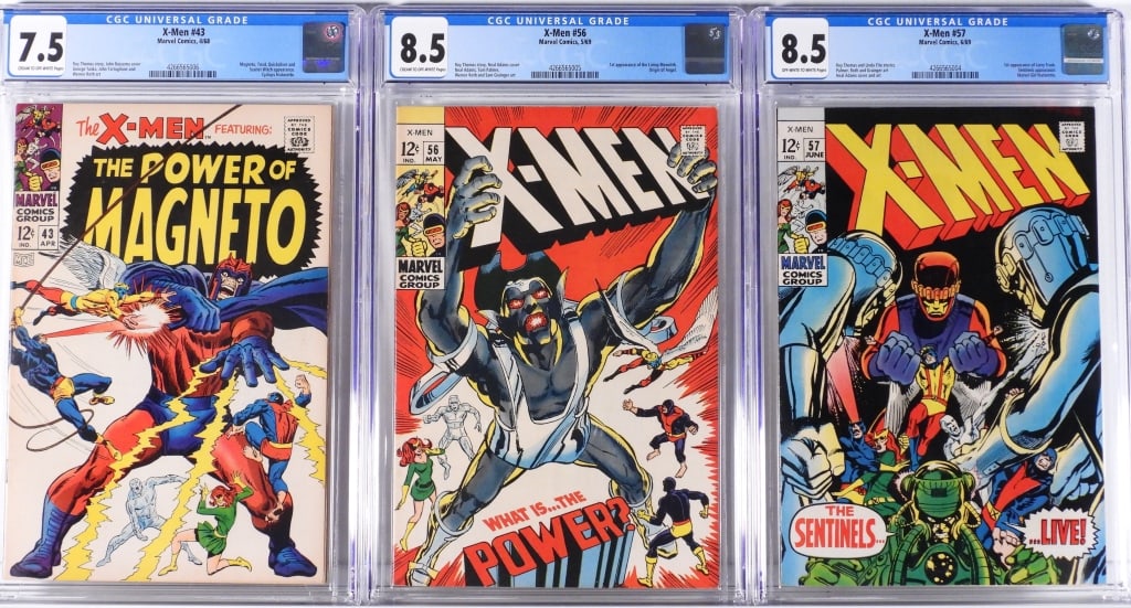 3PC Marvel Comics X-Men #43 #56 #57 CGC Group (1 of 2)