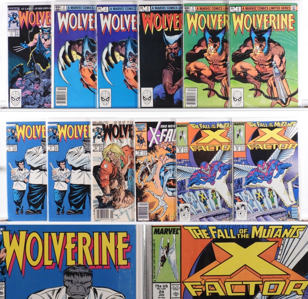 12PC Marvel Comics Wolverine X-Factor Key Group (1 of 3)
