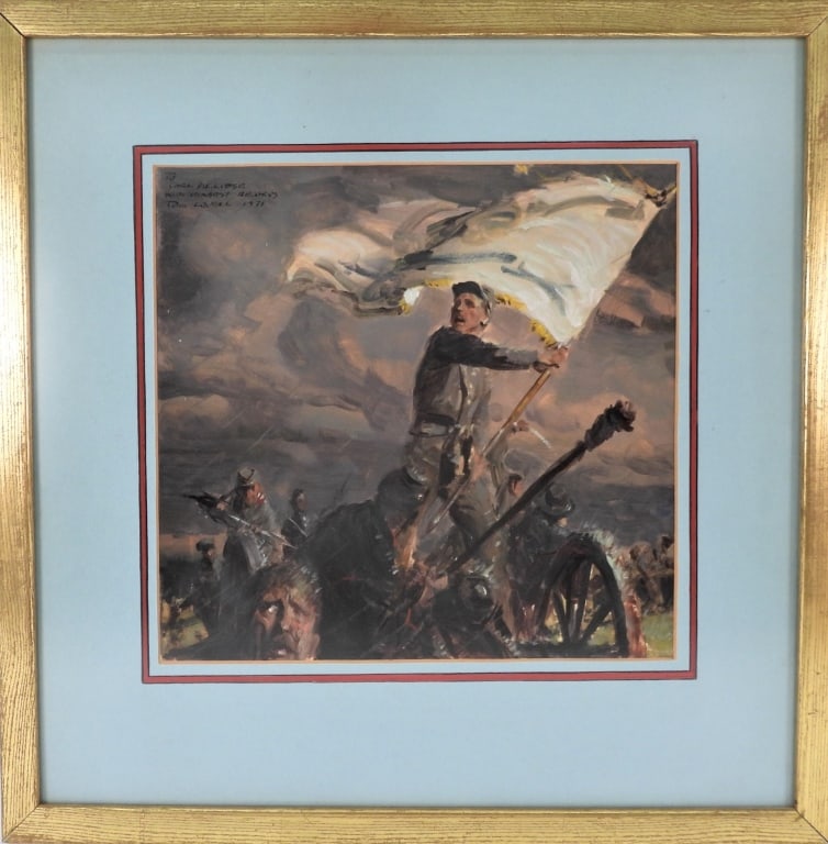 Tom Lovell "Youngsters' Hour of Glory" Color Study (1 of 7)