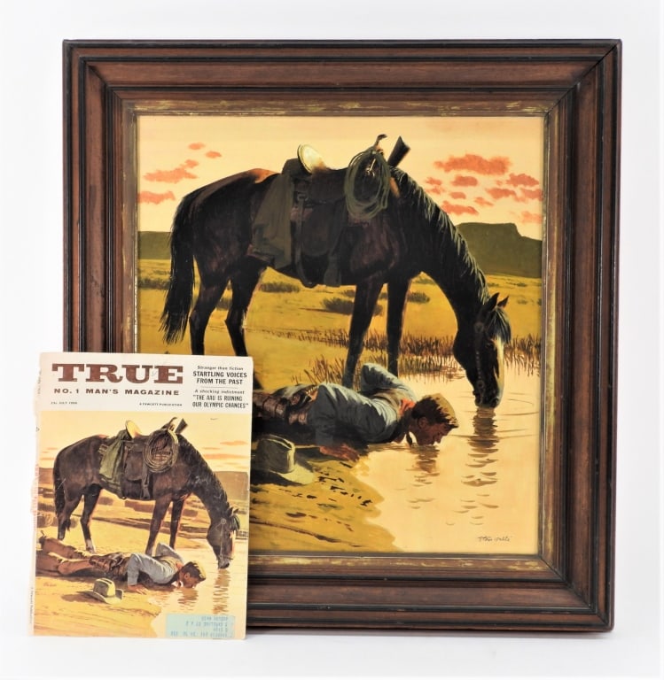 Stan Galli Horse and Cowboy Cover Study Painting (1 of 7)