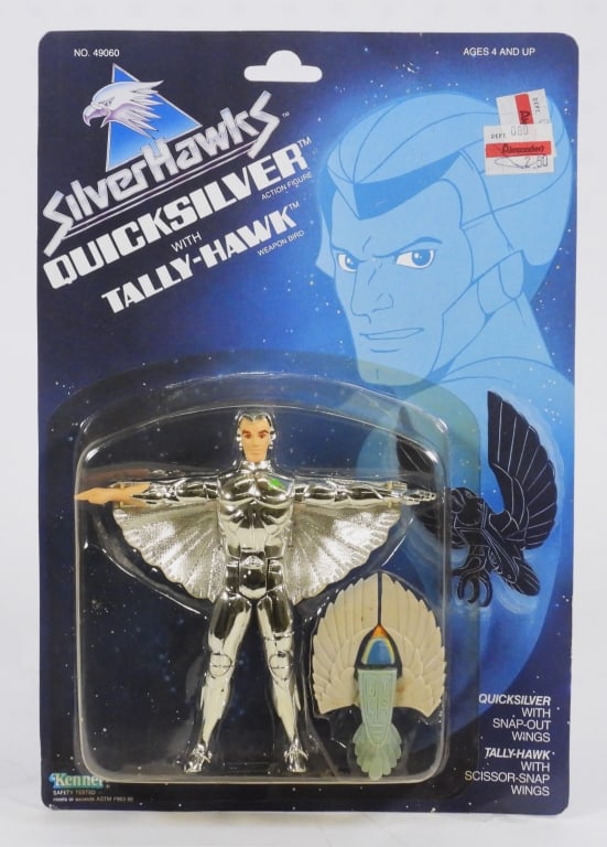 Figurine Quicksilver Silverhawks Kenner 1987 époque Albator Capitaine