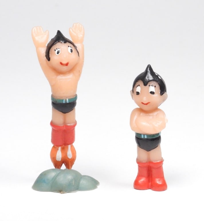 2PC C.1970 Hong Kong Astro Boy Mighty Atom Figures (1 of 7)