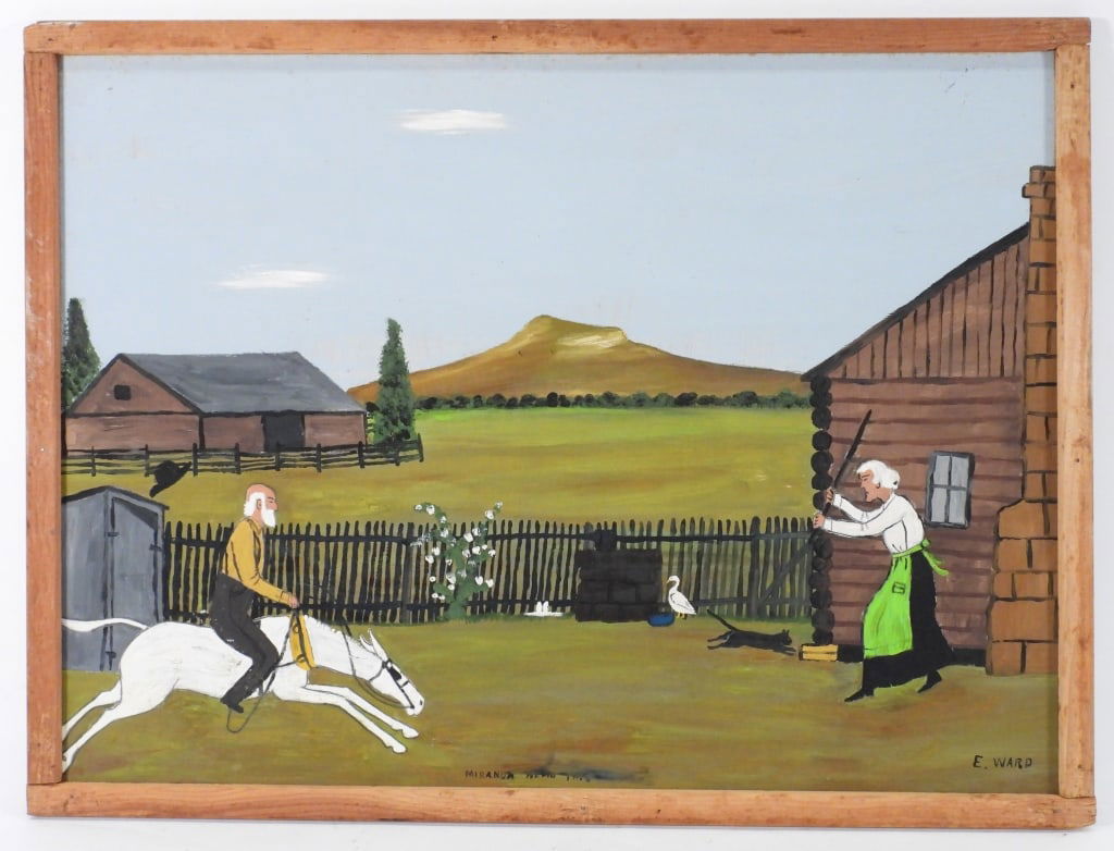 Essie Ward Folk Art Genre Painting (1 of 7)