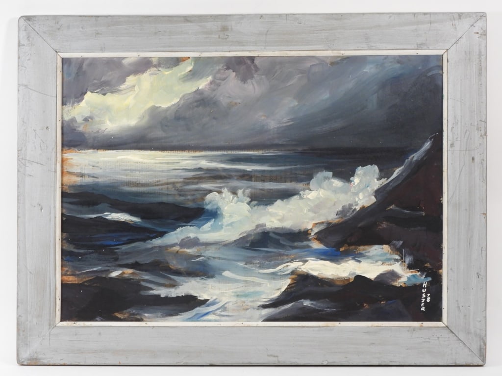 John E. Huszer Impressionist Seascape Painting (1 of 8)