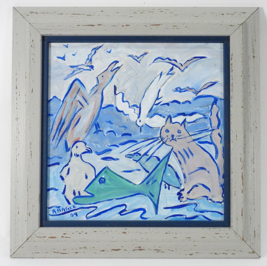 Rose Basile Cat & Avian Painting (1 of 6)