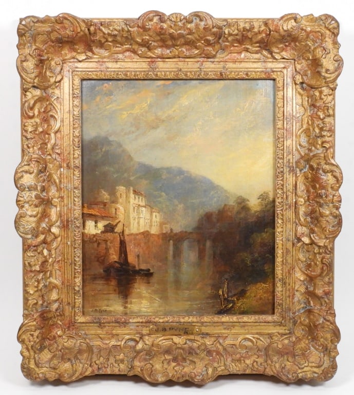 James Baker Pyne Canal Landscape Painting (1 of 9)