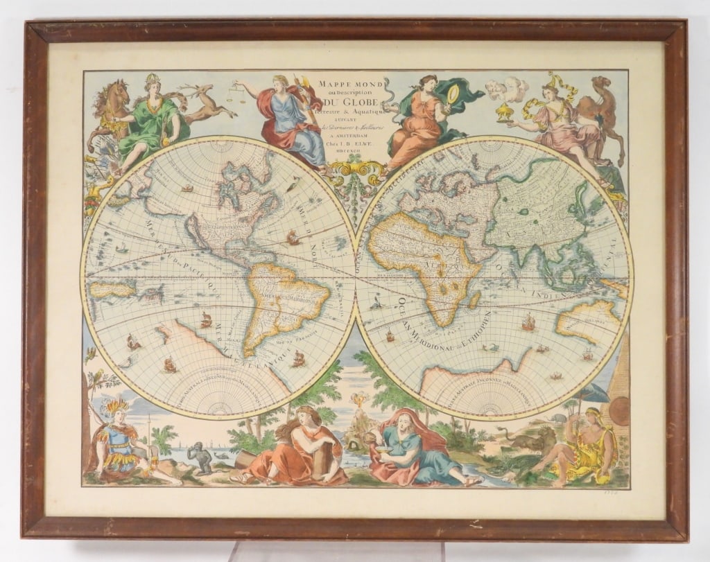 Ches. I.B. Elwe Map of the World (1 of 8)