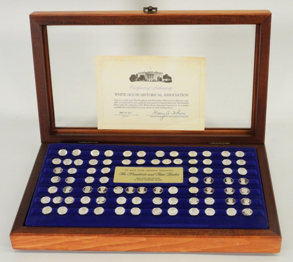 1977 Presidents First Ladies Silver Mini Coin Set (1 of 4)