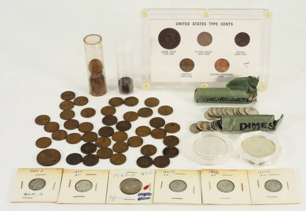American Large Cent Silver Coin Collection Auction