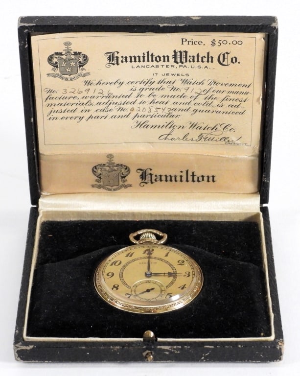 C1927 Hamilton Lepine Pocket Watch w/ Box (1 of 9)