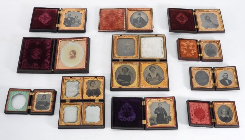 11PC Daguerreotype Tintype Gutta-Percha Portraits (1 of 10)
