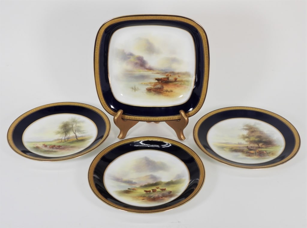 4PC J. Stinton for Royal Worcester Plates (1 of 12)