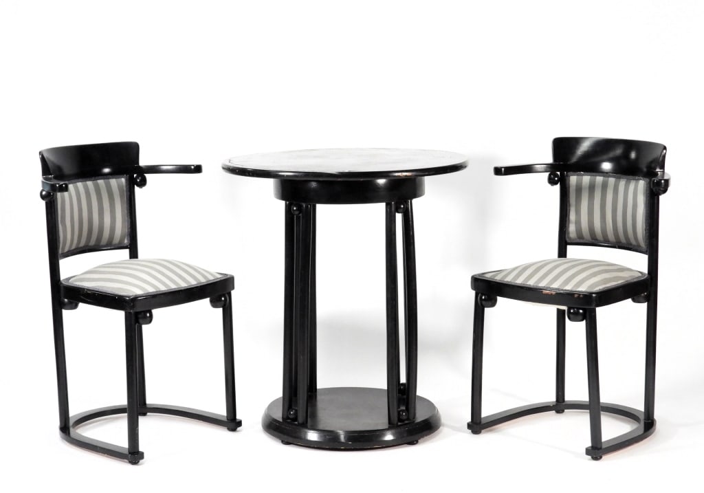 Josef Hoffman Art Nouveau Fledermaus Dining Set (1 of 7)