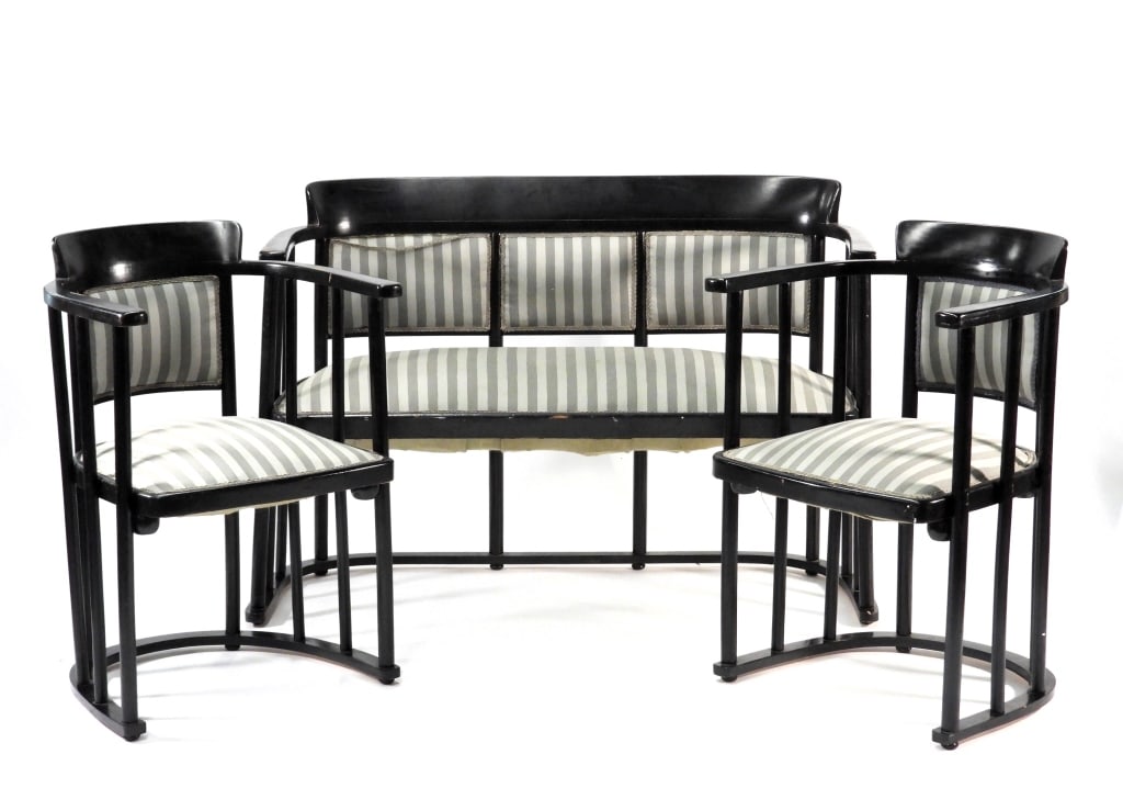 3PC Josef Hoffman Fledermaus Parlor Set (1 of 12)