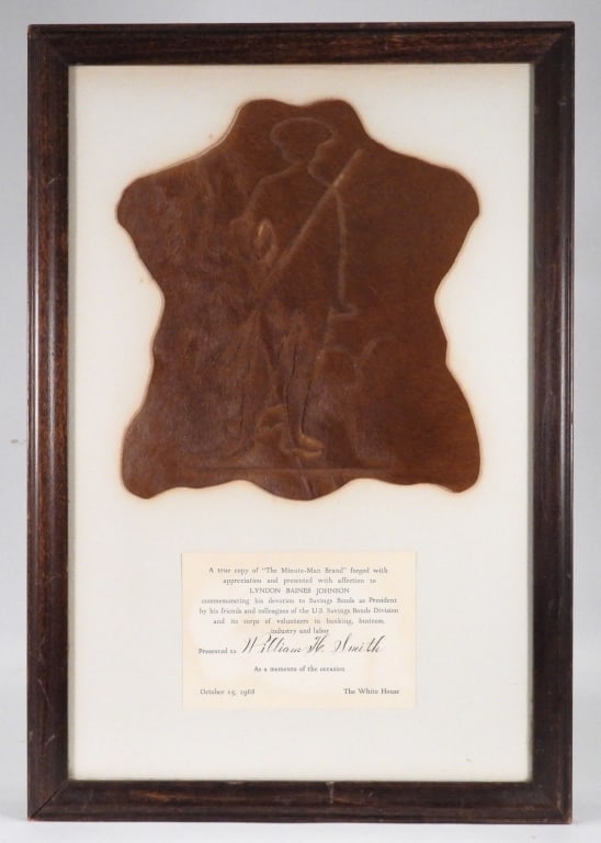 Lyndon B. Johnson Minute-Man Cowhide (1 of 5)