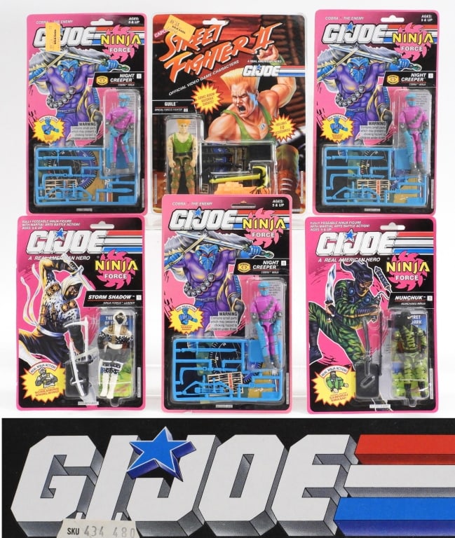 6PC Hasbro GI Joe Ninja Force Street Fighter MOSC (1 of 14)