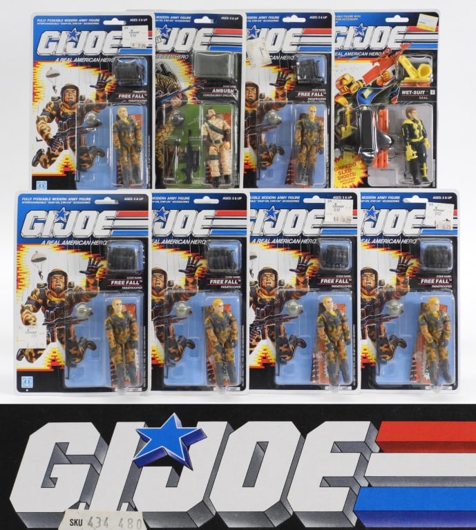 8PC 1990 Hasbro GI Joe ARAH MOSC Figure Group (1 of 15)