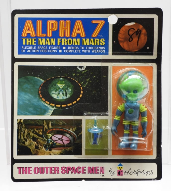 1968 Colorforms Outer Space Men Alpha 7 MOSC (1 of 6)