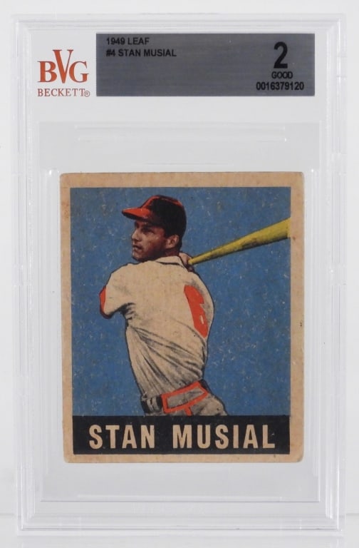 1948-49 Leaf Baseball #4 Stan Musial RC BVG 2 (1 of 2)