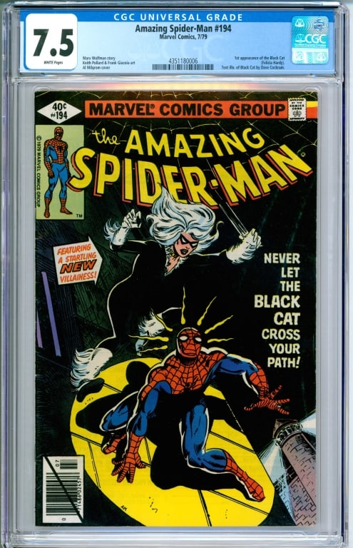 Marvel Comics Amazing Spider-Man #194 CGC 7.5 (1 of 2)