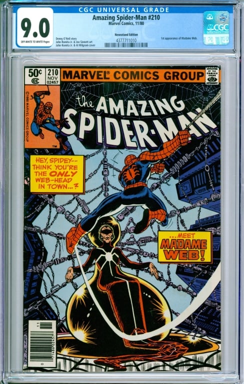 Marvel Comics Amazing Spider-Man #210 CGC 9.0 News (1 of 2)