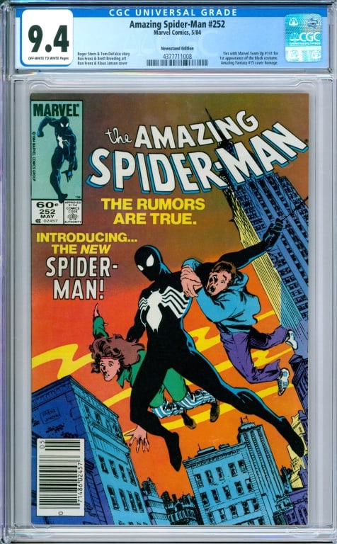 Marvel Comics Amazing Spider-Man #252 CGC 9.4 News (1 of 2)