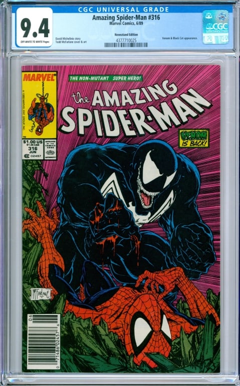 Marvel Comics Amazing Spider-Man #316 CGC 9.4 News (1 of 2)