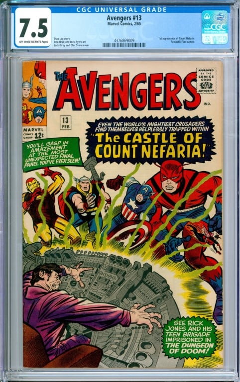 Marvel Comics Avengers #13 CGC 7.5 (1 of 2)