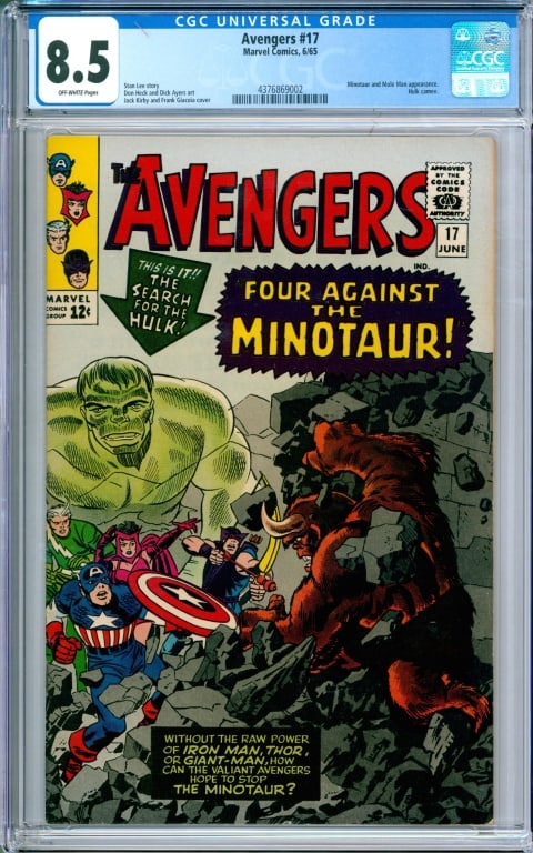 Marvel Comics Avengers #17 CGC 8.5 (1 of 2)