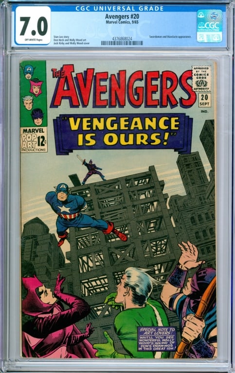 Marvel Comics Avengers #20 CGC 7.0 (1 of 2)