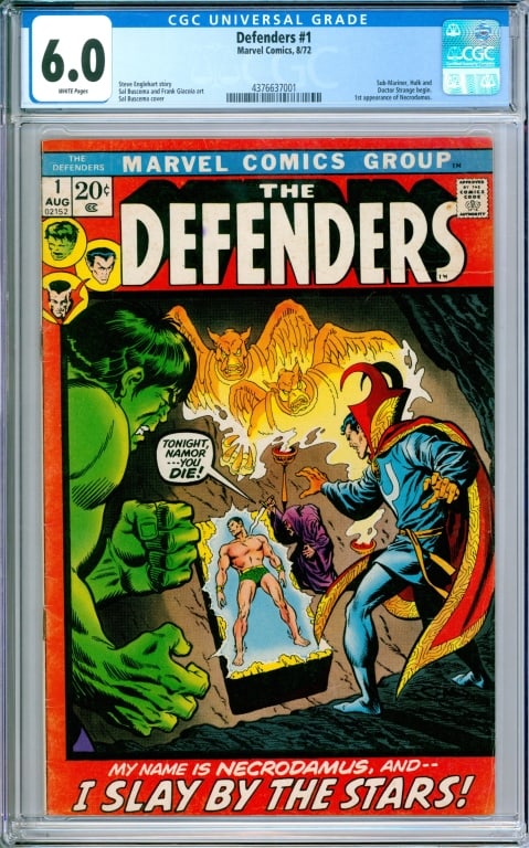 Marvel Comics Defenders #1 CGC 6.0 (1 of 2)