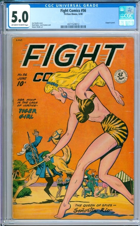 Fiction House Fight Comics #56 CGC 5.0 (1 of 2)