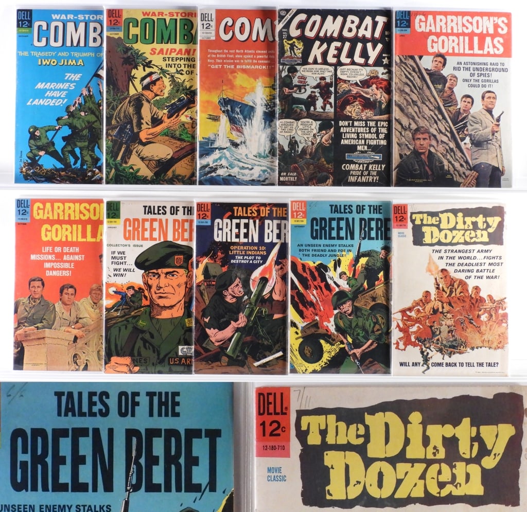 10PC Atlas Comics Dell Combat War Golden Age Group (1 of 3)