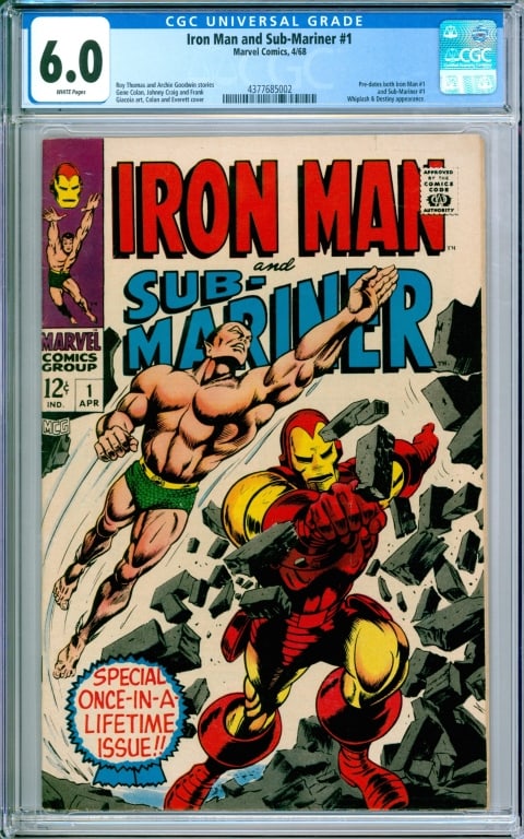 Marvel Comics Iron Man and Sub-Mariner #1 CGC 6.0 (1 of 2)