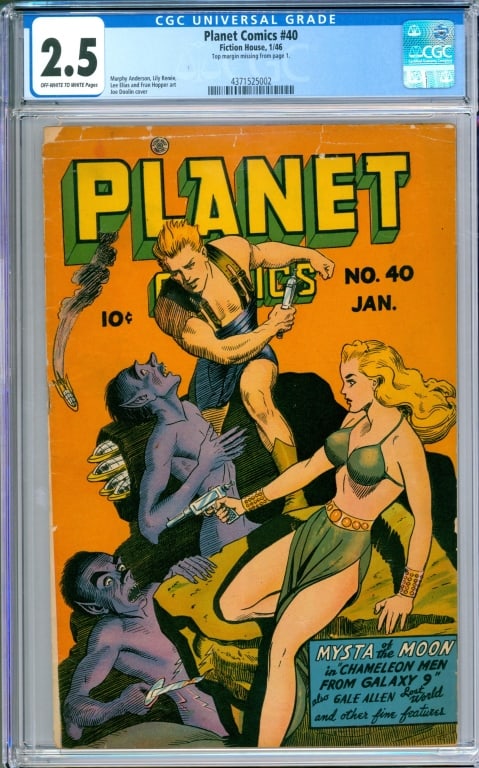 Fiction House Planet Comics #40 CGC 2.5 (1 of 2)