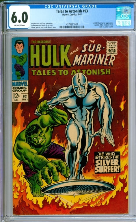Marvel Comics Tales to Astonish #93 CGC 6.0 (1 of 2)