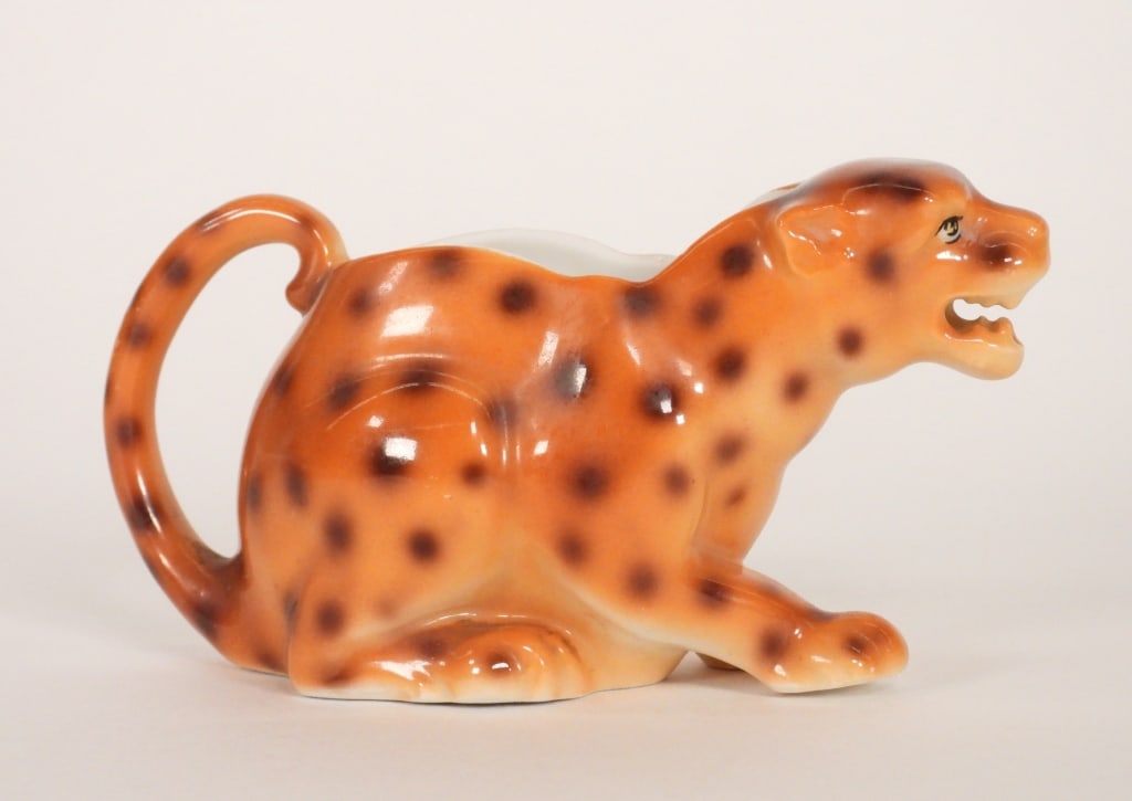 Royal Bayreuth Figural Leopard Porcelain Creamer (1 of 7)