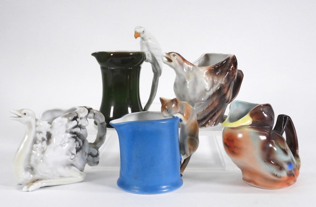 5PC Royal Bayreuth Figural Porcelain Creamers (1 of 11)