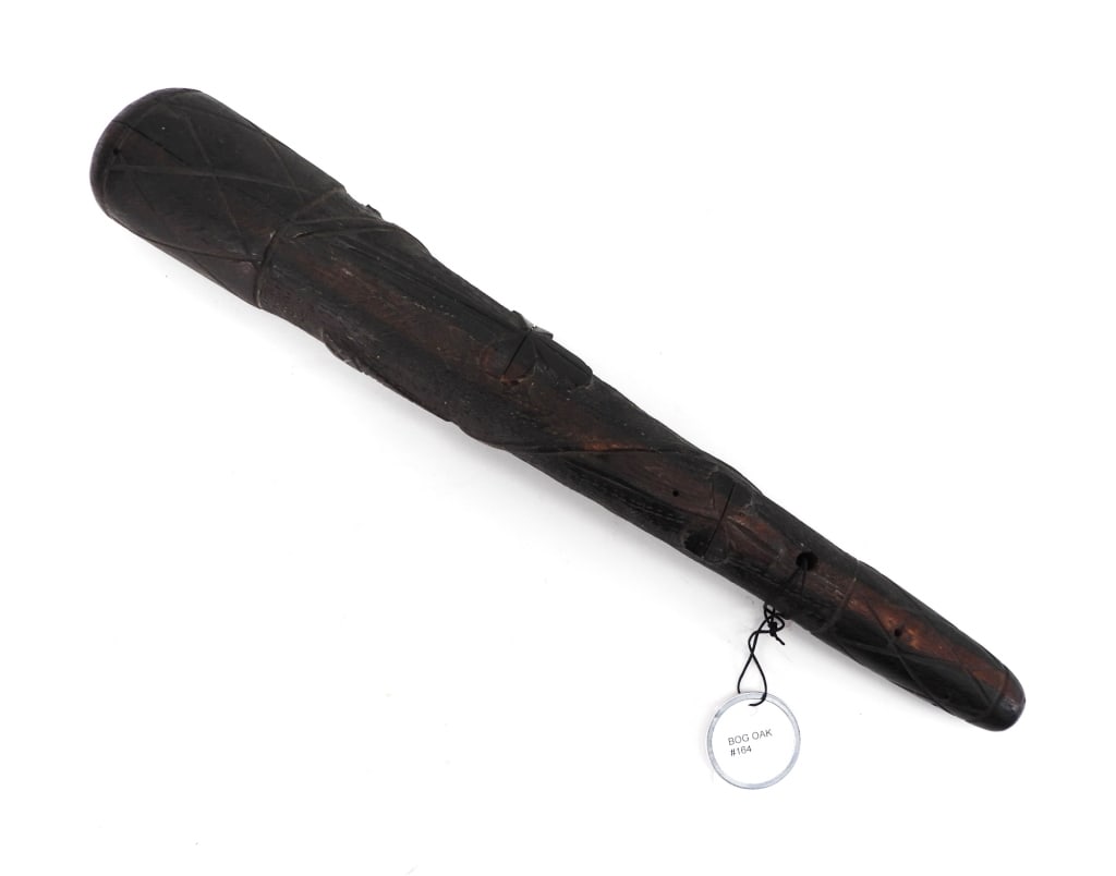 Antique Irish Bog Oak Police Billy Club (1 of 8)