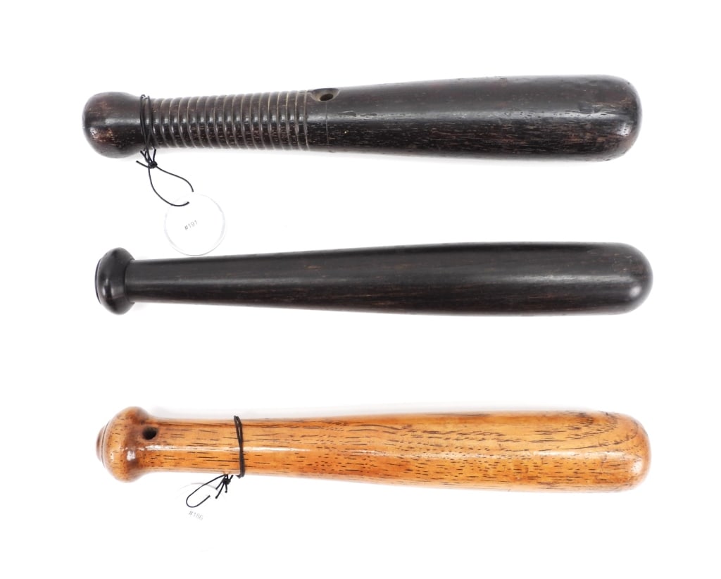 3PC Oak & Ebony Police Billy Clubs (1 of 10)