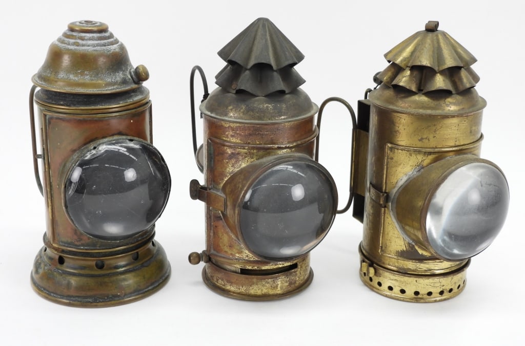 3PC Dietz & Other Brass Police Lanterns (1 of 13)