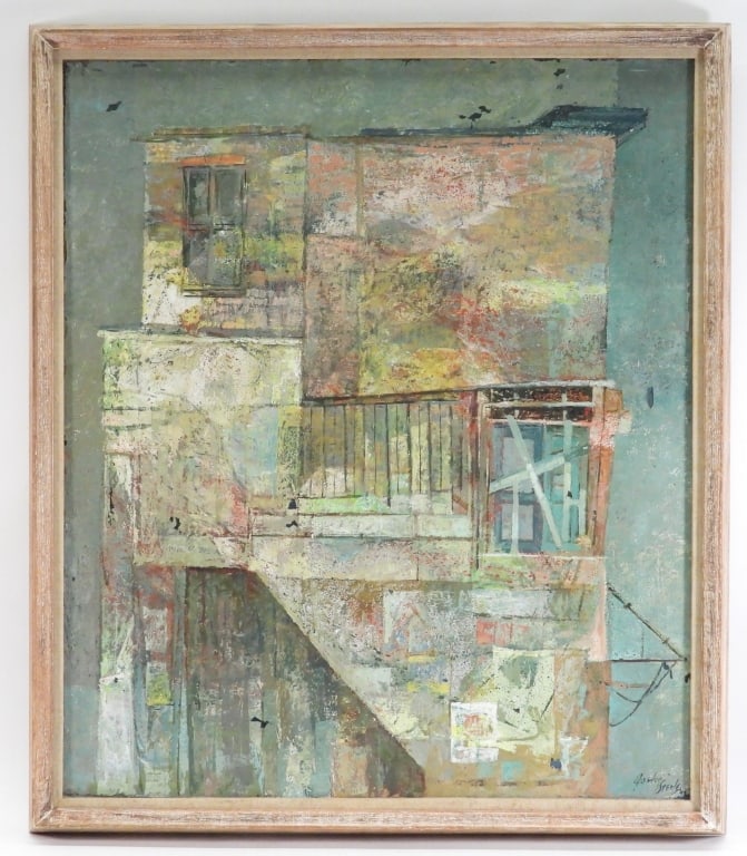 Gordon Steele Semi Abstract Building Painting (1 of 8)