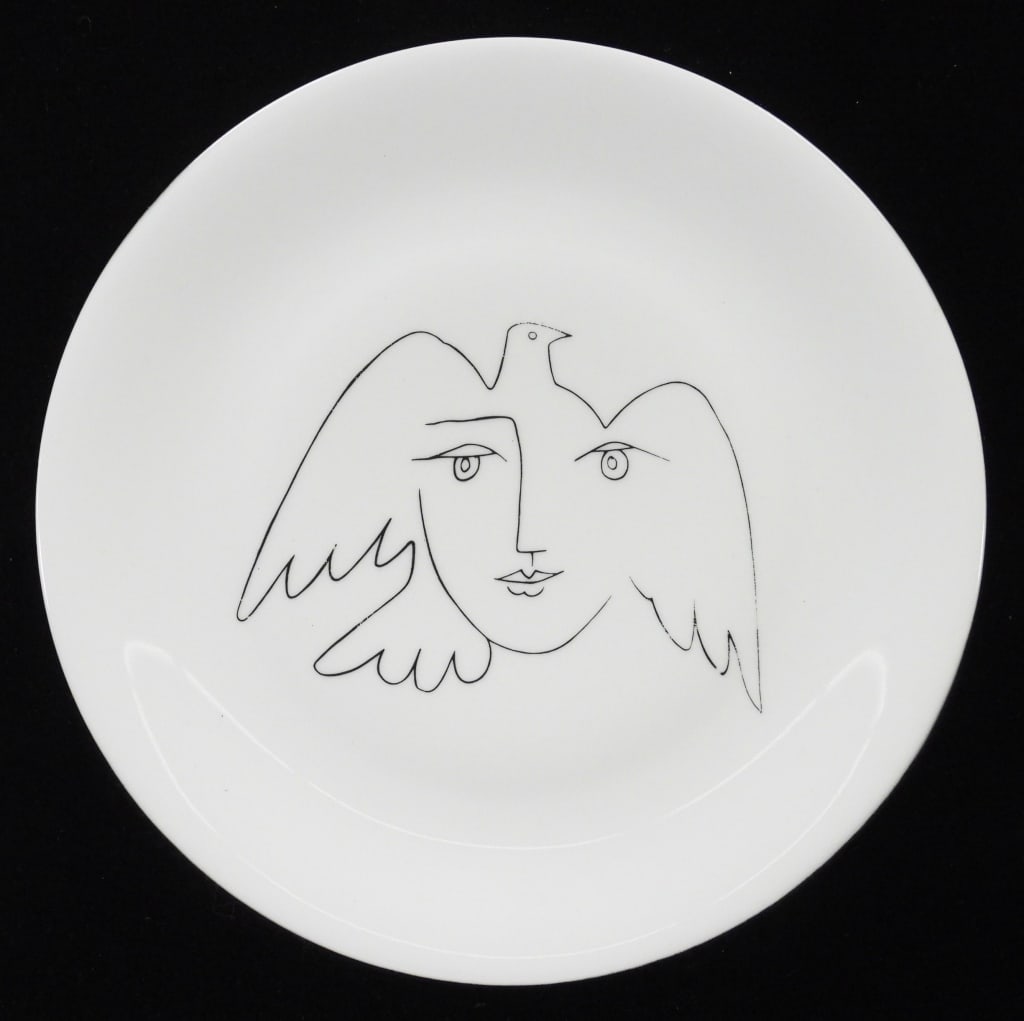 Pablo Picasso Living Dinner Dove Porcelain Plate (1 of 6)
