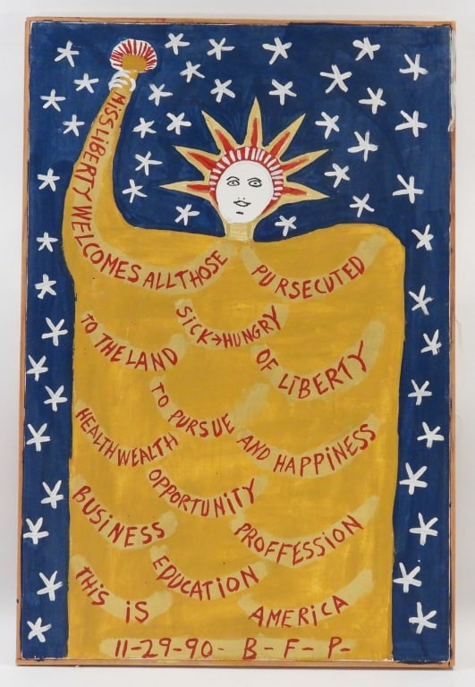 Benjamin Perkins Statue of Liberty Painting (1 of 7)