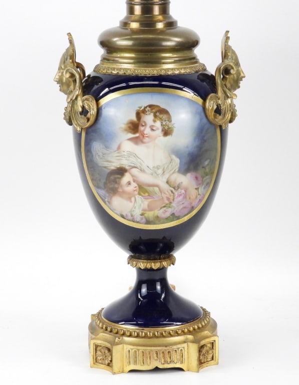 C1900 Dresden Porcelain Ormalou Lamp (1 of 11)