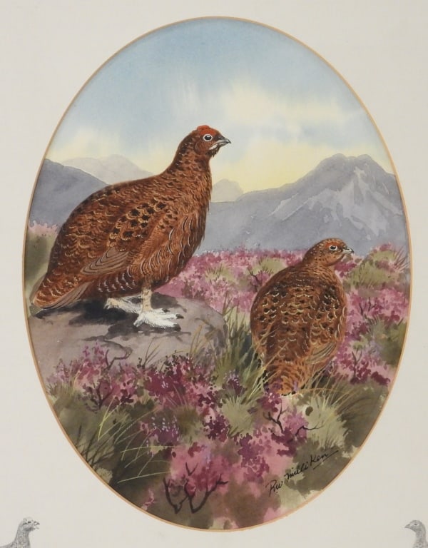 Robert W. Milliken Pheasant WC Painting (1 of 10)