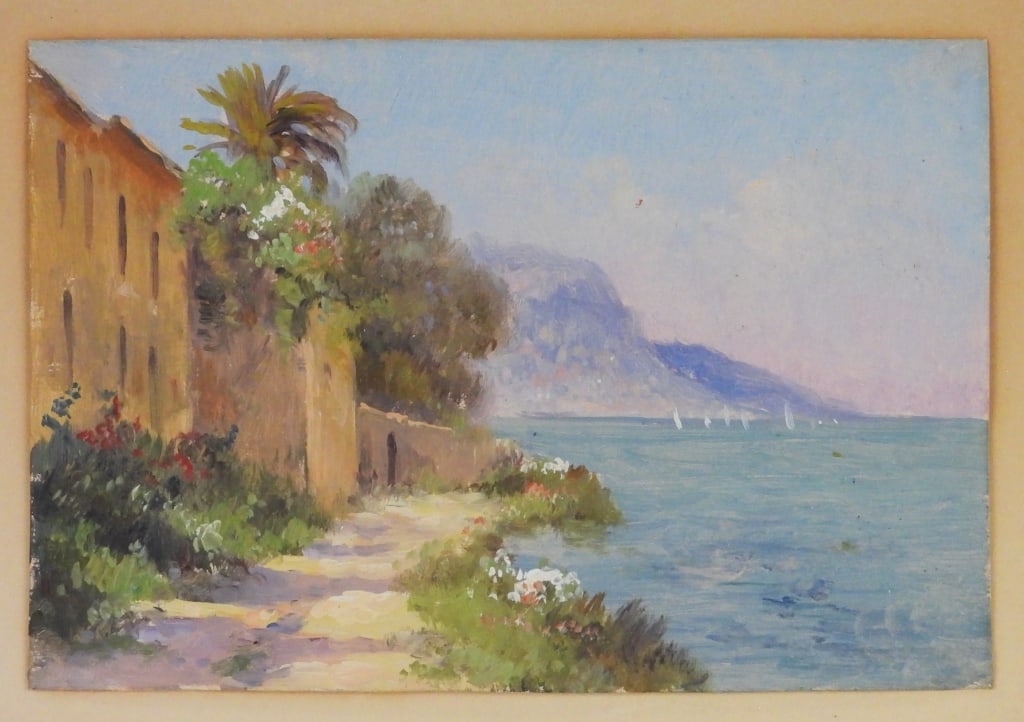 Miniature French Landscape Painting (1 of 6)